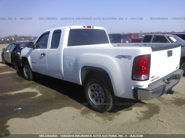 1GTR2TEA1CZ182067 - 2012 GMC SIERRA K1500 WHITE photo 3