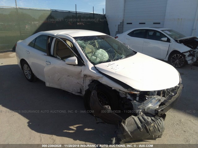 4T1BF1FK5DU267201 - 2013 TOYOTA CAMRY L/SE/LE/XLE WHITE photo 1
