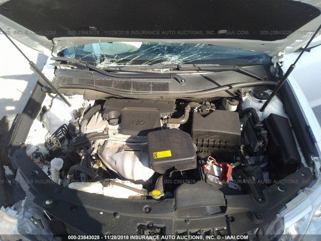 4T1BF1FK5DU267201 - 2013 TOYOTA CAMRY L/SE/LE/XLE WHITE photo 10