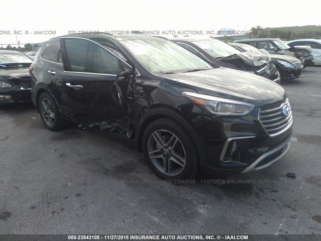 KM8SR4HFXJU280966 - 2018 HYUNDAI SANTA FE SE/LIMITED BLACK photo 1