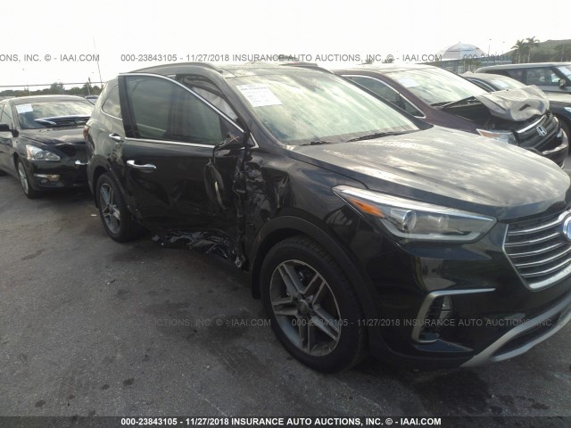 KM8SR4HFXJU280966 - 2018 HYUNDAI SANTA FE SE/LIMITED BLACK photo 6