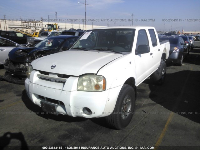 1N6ED27T14C448187 - 2004 NISSAN FRONTIER CREW CAB XE V6 WHITE photo 2