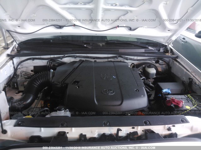 5TEUU42N96Z239836 - 2006 TOYOTA TACOMA ACCESS CAB თეთრი ფოტო 10