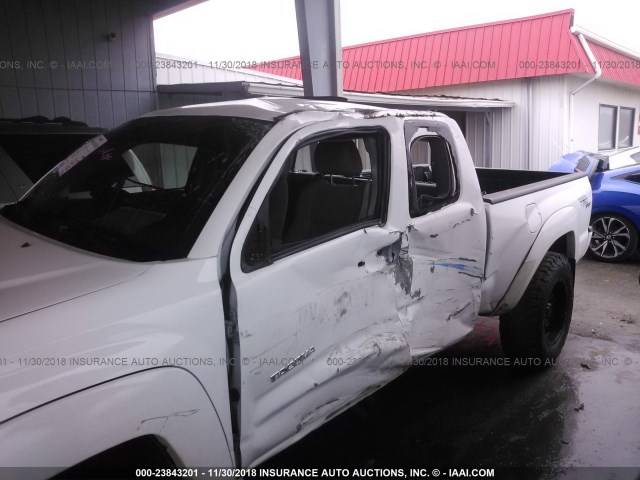 5TEUU42N96Z239836 - 2006 TOYOTA TACOMA ACCESS CAB თეთრი ფოტო 6