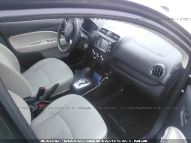 ML32F3FJ9JHF07982 - 2018 MITSUBISHI MIRAGE G4 ES შავი ფოტო 5