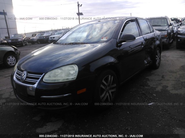 3VWDF71K96M732932 - 2006 VOLKSWAGEN JETTA 2.5L LEATHER BLACK photo 2