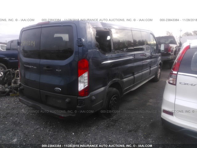 1FBZX2ZM9FKB05934 - 2015 FORD TRANSIT T-350 Dark Blue photo 4