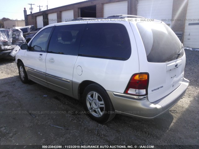 2FMZA53461BA15727 - 2001 FORD WINDSTAR SEL WHITE photo 3