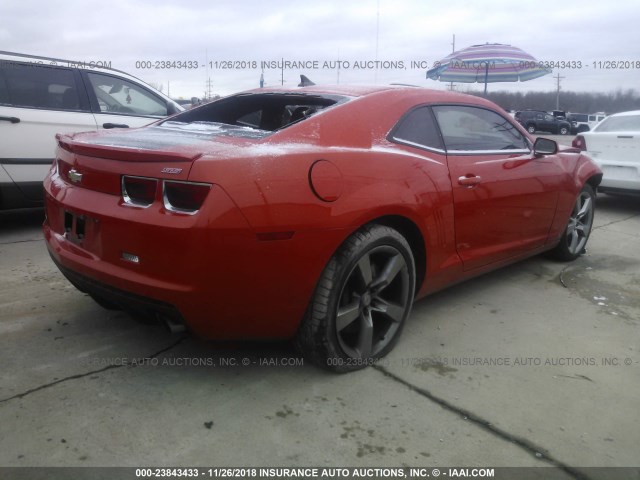 2G1FK1EJ4A9119231 - 2010 CHEVROLET CAMARO SS RED photo 4