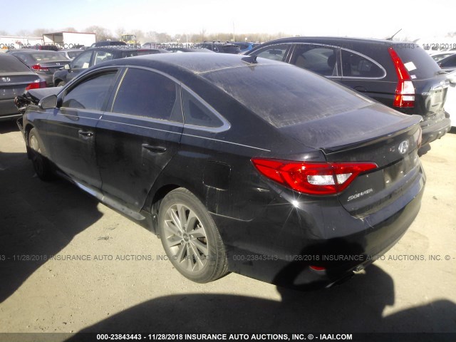 5NPE34AF8FH092445 - 2015 HYUNDAI SONATA SPORT/LIMITED BLACK photo 3