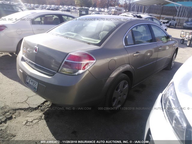 1G8ZS57N27F183287 - 2007 SATURN AURA XE GOLD photo 4