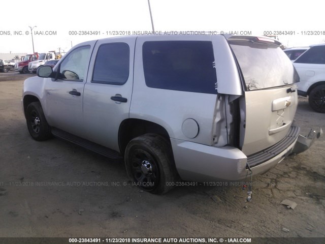 1GNEC03038R267110 - 2008 CHEVROLET TAHOE C1500 POLICE/SPCL SVC SILVER photo 3