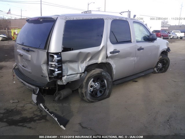 1GNEC03038R267110 - 2008 CHEVROLET TAHOE C1500 POLICE/SPCL SVC SILVER photo 4