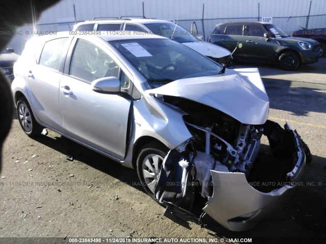 JTDKDTB31D1053201 - 2013 TOYOTA PRIUS C SILVER photo 1