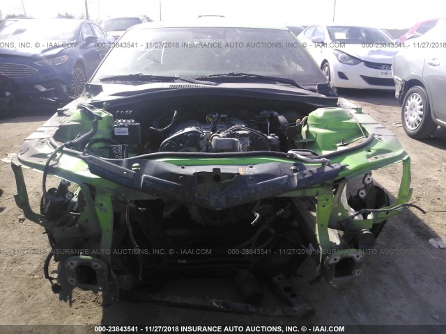 2G1FE1ED3B9170013 - 2011 CHEVROLET CAMARO LS GREEN photo 6