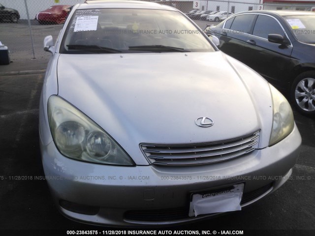 JTHBF30G520084436 - 2002 LEXUS ES 300 SILVER photo 6