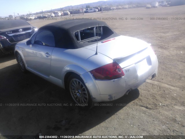 TRUTX28N011025552 - 2001 AUDI TT SILVER photo 3