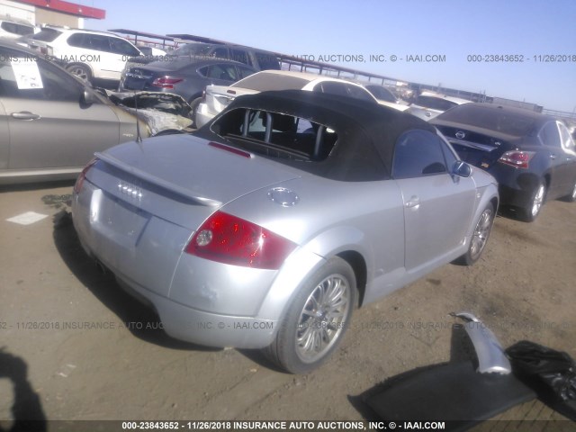 TRUTX28N011025552 - 2001 AUDI TT SILVER photo 4