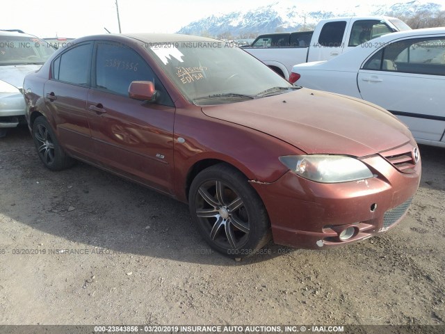 JM1BK123461441505 - 2006 MAZDA 3 S RED photo 1