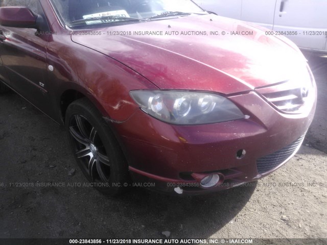 JM1BK123461441505 - 2006 MAZDA 3 S RED photo 6