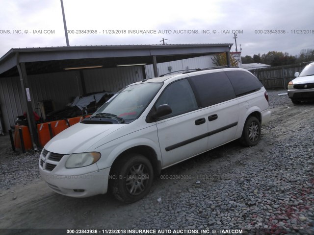 1D4GP24R65B332795 - 2005 DODGE GRAND CARAVAN SE WHITE photo 2