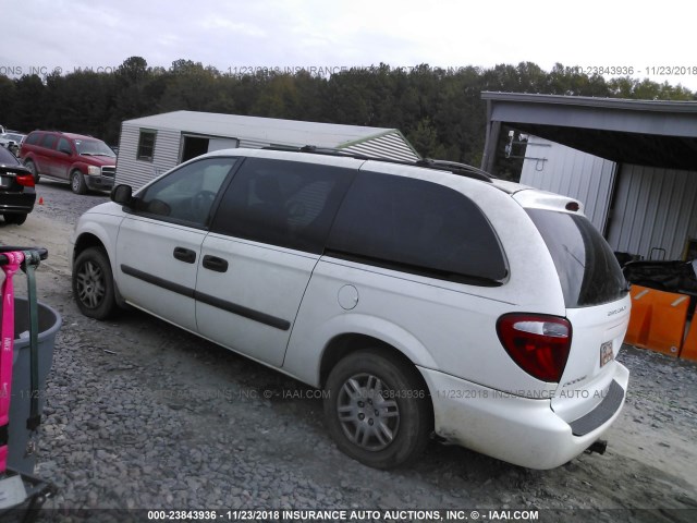 1D4GP24R65B332795 - 2005 DODGE GRAND CARAVAN SE WHITE photo 3