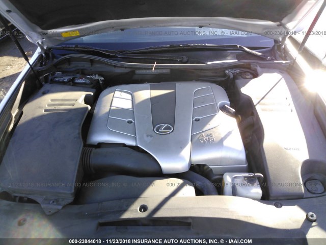 JTHBN96S665004118 - 2006 LEXUS GS GENERATION 200 430 SILVER photo 10