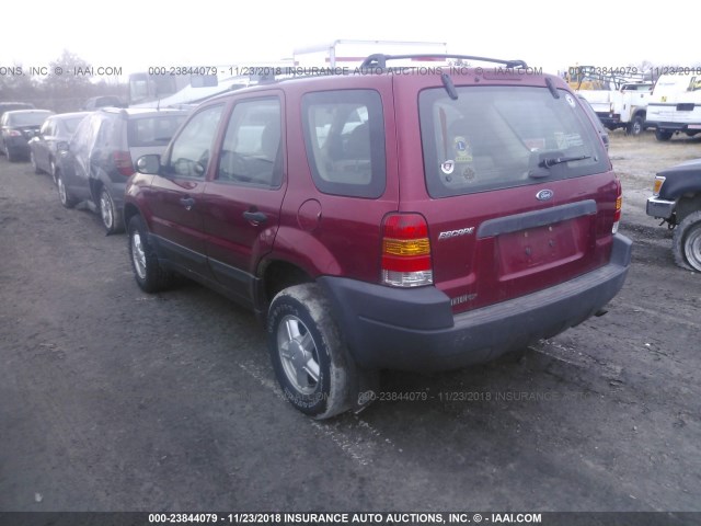 1FMYU02124KA88553 - 2004 FORD ESCAPE XLS BURGUNDY photo 3