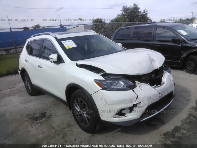 5N1AT2MT3GC881678 - 2016 NISSAN ROGUE S/SL/SV WHITE photo 1