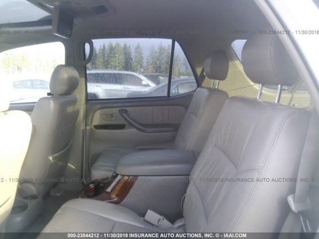 5TDBT48A25S249778 - 2005 TOYOTA SEQUOIA LIMITED WHITE photo 8