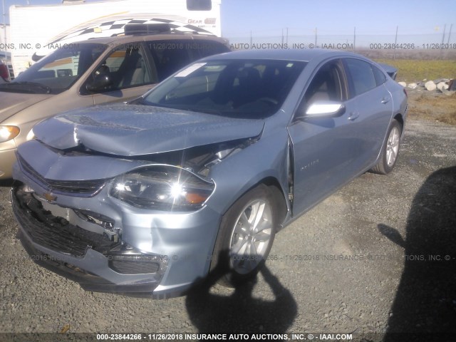 1G1ZF5SU7JF223260 - 2018 CHEVROLET MALIBU HYBRID Light Blue photo 2