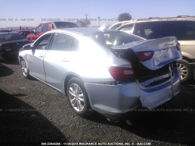 1G1ZF5SU7JF223260 - 2018 CHEVROLET MALIBU HYBRID Light Blue photo 3