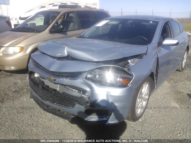 1G1ZF5SU7JF223260 - 2018 CHEVROLET MALIBU HYBRID Light Blue photo 6