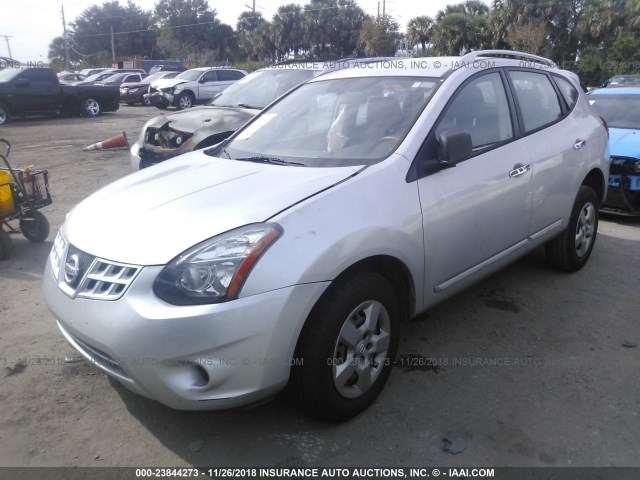 JN8AS5MT9FW659995 - 2015 NISSAN ROGUE SELECT S SILVER photo 2