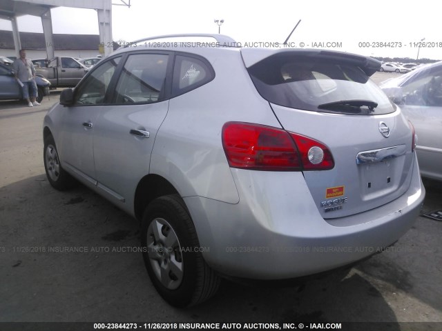 JN8AS5MT9FW659995 - 2015 NISSAN ROGUE SELECT S SILVER photo 3