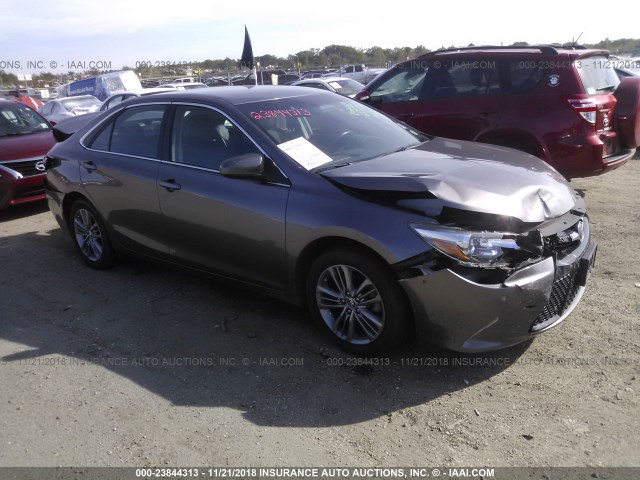 4T1BF1FK1FU035407 - 2015 TOYOTA CAMRY LE/XLE/SE/XSE GRAY photo 1