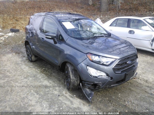 MAJ6P1CLXJC159793 - 2018 FORD ECOSPORT SES GRAY photo 6