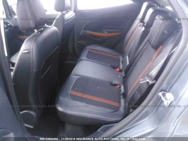 MAJ6P1CLXJC159793 - 2018 FORD ECOSPORT SES GRAY photo 8