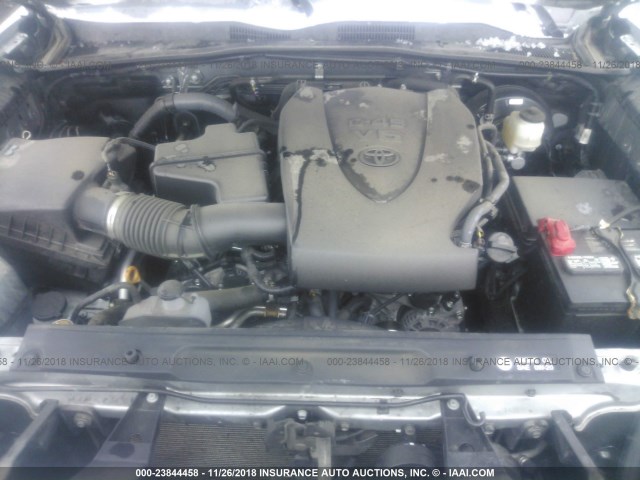 3TMCZ5AN1GM029864 - 2016 TOYOTA TACOMA DBL CAB/SR/SR5/TRD SPT/OR GRAY photo 10