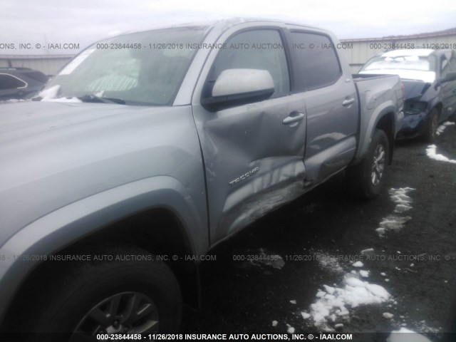 3TMCZ5AN1GM029864 - 2016 TOYOTA TACOMA DBL CAB/SR/SR5/TRD SPT/OR GRAY photo 6