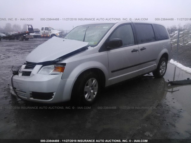 2D4RN1AE7AR303425 - 2010 DODGE GRAND CARAVAN C/V SILVER photo 2