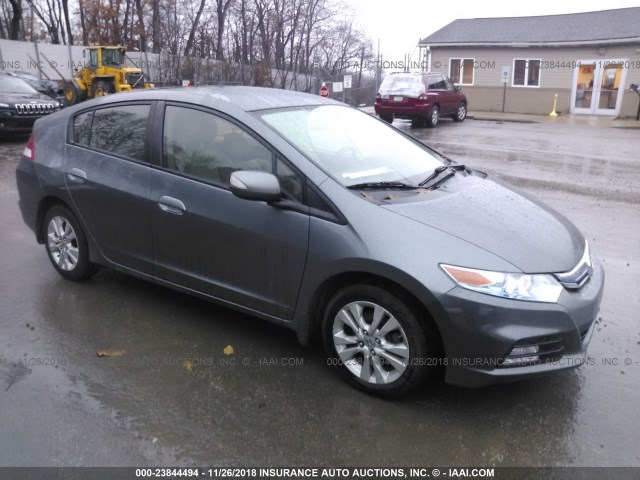 JHMZE2H72ES001456 - 2014 HONDA INSIGHT EX GRAY photo 1