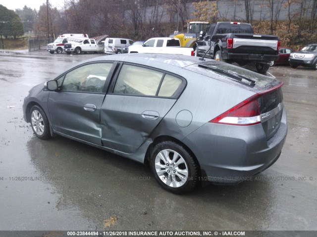 JHMZE2H72ES001456 - 2014 HONDA INSIGHT EX GRAY photo 3