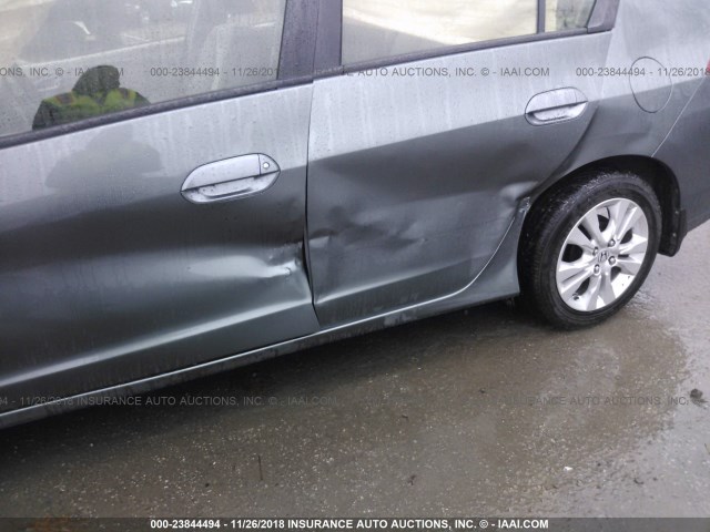 JHMZE2H72ES001456 - 2014 HONDA INSIGHT EX GRAY photo 6