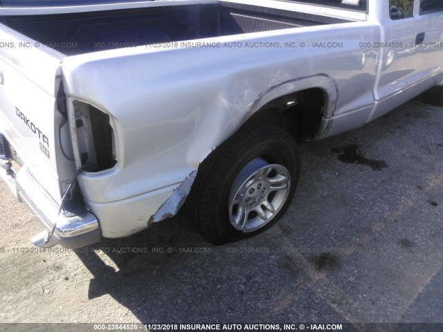 1D7GL42K84S535301 - 2004 DODGE DAKOTA SLT SILVER photo 6