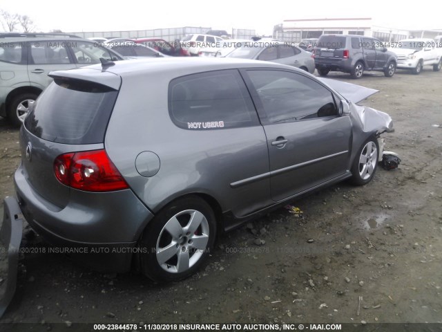 WVWEV71K97W008282 - 2007 VOLKSWAGEN NEW GTI GRAY photo 4