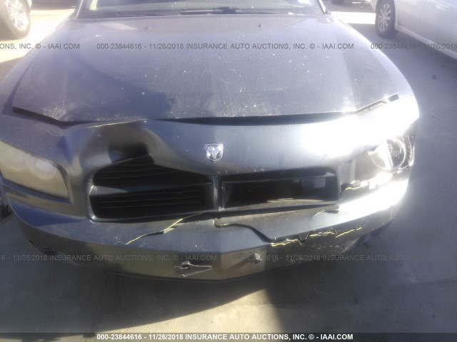 2B3KA43G67H645104 - 2007 DODGE CHARGER SE/SXT GRAY photo 6