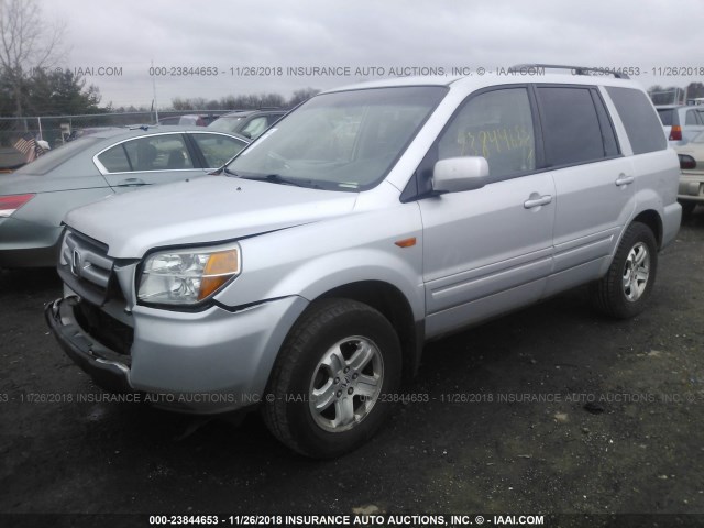 5FNYF18208B049645 - 2008 HONDA PILOT VP SILVER photo 2