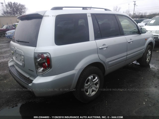 5FNYF18208B049645 - 2008 HONDA PILOT VP SILVER photo 4