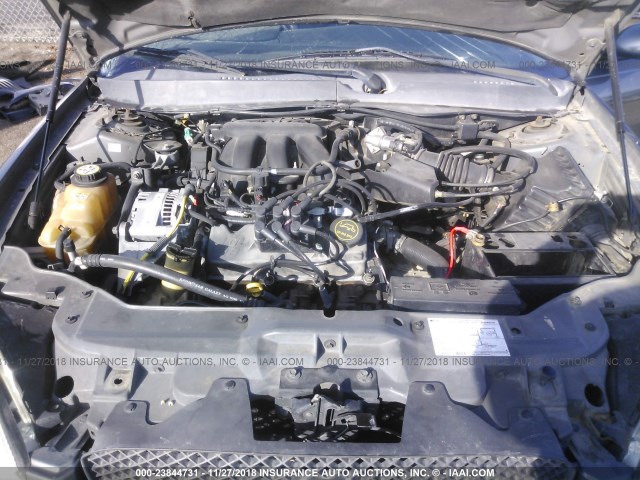 1FAFP56265A233917 - 2005 FORD TAURUS SEL GRAY photo 10